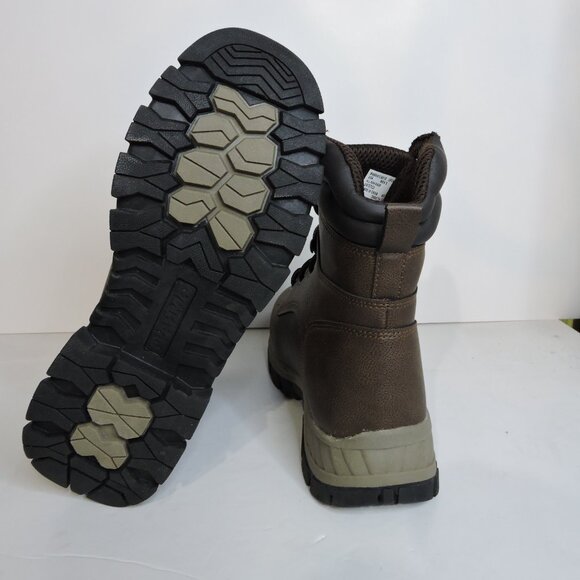 Brahma Vertex Men's 8" Steel Toe Slip and Oil Resistant Brown Work Boots Size 7 - Picture 6 of 6